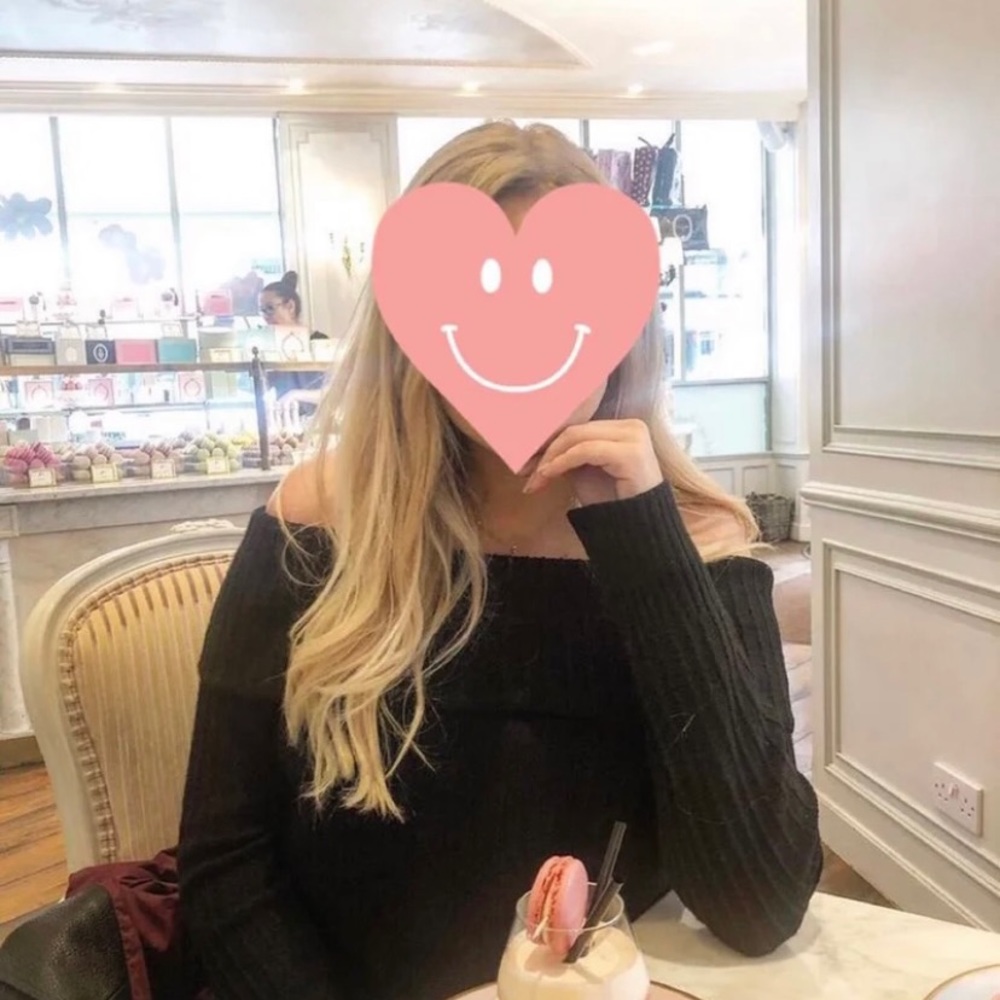 American eagle off the shoulder sweater